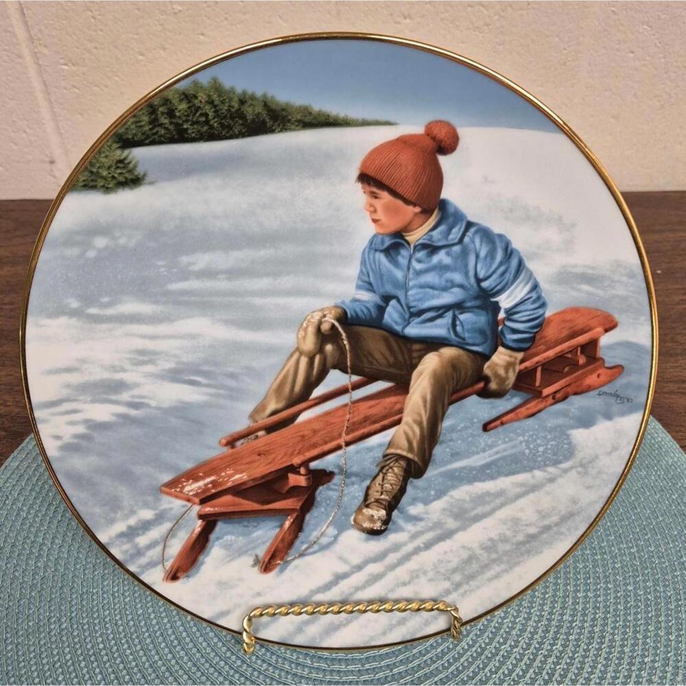 End of the Run Decorative Plate - Reflections of Youth Collection by Ken Danby
